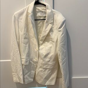Stradivarius Cream Blazer Jacket